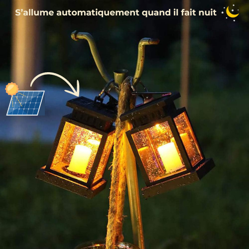 Lanterne LED Solaire Bougie | Candelight