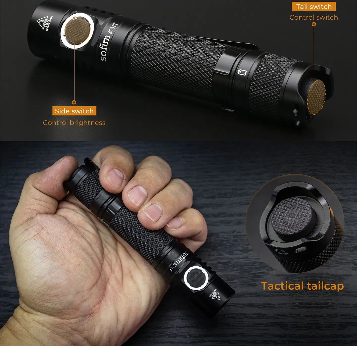 Lampe torche puissante  | Recharge™